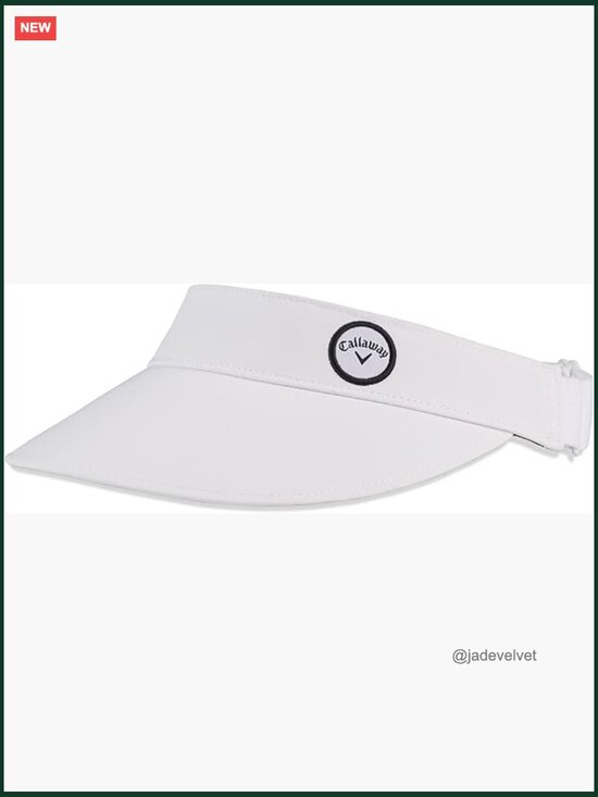 Low-Profile Visor with Cooling Sweatband, Adjustable Stretch Closure